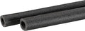 MECCANIXITY Foam Tube Sponge Protective Sleeve Heat Preservation Black Sleeve Polyethylene Pipe 15mm(0.6 Inch) ID for Pipe Insulation, Pack of 2