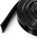 Framed Shower Door Bottom Seal Shower Bottom Waterproof Door Rubber Sweep Trim 118 Inch Black Silicone Waterproof Trim Sweep Replacement Seal for Home Bathroom Showers, Tee Insert Shape