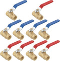 [10 Pieces] Lingmfg 1/2" NPT Thread Ball Valve Shut Off Valve LING-BV1-1/2FNPT-10
