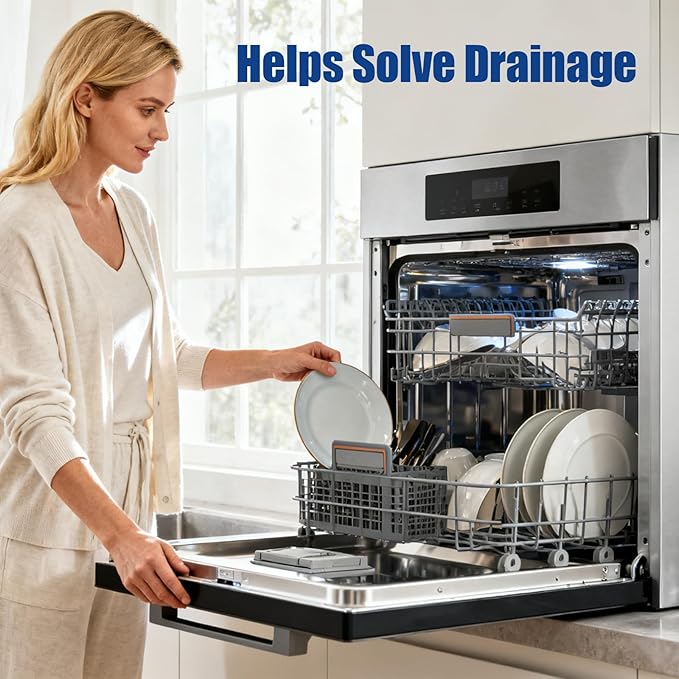 WD24X10062 4.5 Feet Dishwasher Drain Hose Fit for GE Haier Dishwashers, Replace AP5657439 PS6011670 WD24X24650, Drain Tube