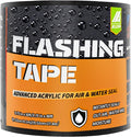 Flashing Tape for Windows and Doors, 3.75 in x 30 ft Roll, Acrylic Adhesive, Self-Adhesive Flashing Tape, Waterproof, UV Resistant,Great for Sealing Doors, Windows, and Construction & Repairs (6 pack)
