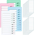 4 pcs Chore Chart for Kids Multiple Kids,Removable to Do List Plastic Chore Board with Replacement Cardboard,Sliding Routine Chart,ADHD Tools and Visual Schedules (Blank Checklist)
