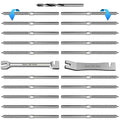 Steel DN Mate 20 Pack T316 Stainless Steel Right&Left Handed Thread Swage Lag Screws for Wood Post of 1/8" Steel Cable Railing Kit, Cable Railing Hardware, DIY Wood Baluster, Wrench Included DM10