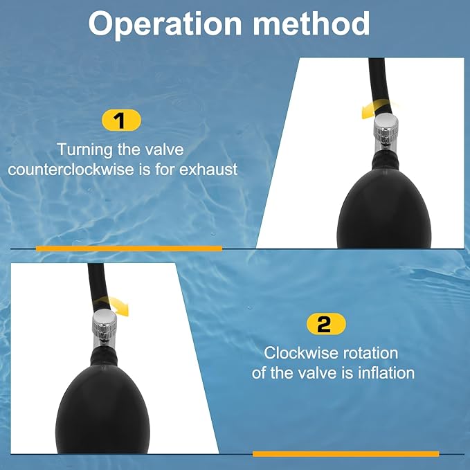 3in Sewer Test Plug, Water Proof and Closed Water Test Inflatable Pipe Plug with Inflatable Bag