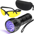 COSOOS Air Conditioner Leak Detector Tool, AC Leak Detector Kit, UV Light for AC UV Dye Leak Detection, Oil Dye Leak Detector with Protective Glasses