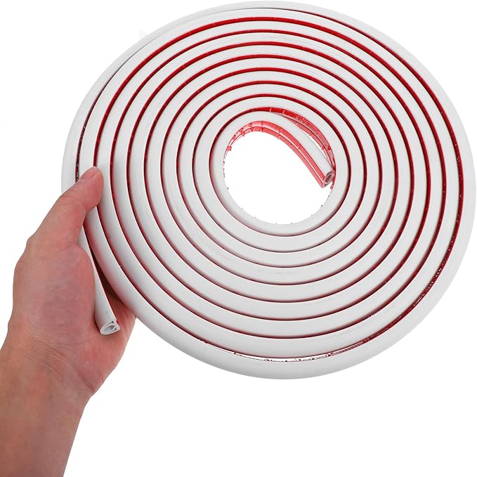 MERRYHAPY PVC Floor Wire Cover 2Cm Wide 5M Self-Adhesive Cable Management Raceway for Home and Office Cord Organizer Wall and Floor Wire Protector White
