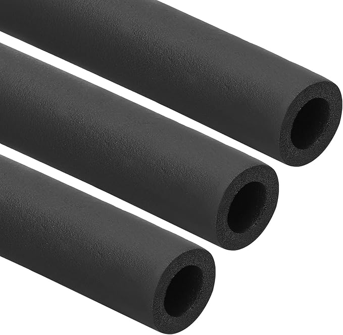 PATIKIL 1"(25mm) ID x 6Ft Pipe Insulation Foam Tube, 3Pcs Pipe Cover Wrap Roll Bar Padding Tubing for Handle Grip HVAC Outdoor Air Conditioner Units