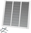 18"W x 18"H [Duct Opening Size] Steel Return Air Grille, Air Return Vent Cover for Ceiling and Sidewall - HVAC Air Vent Covers - [Outer Dimensions: 19.75"W x 19.75"H]