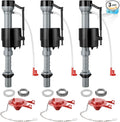 Saillong 3 Sets Toilet Float Replacement Kit, Universal Toilet Flusher Replacement Kit and 2 Inch Flapper Replacements, High-Performance Tank Water Control and Fill Valve