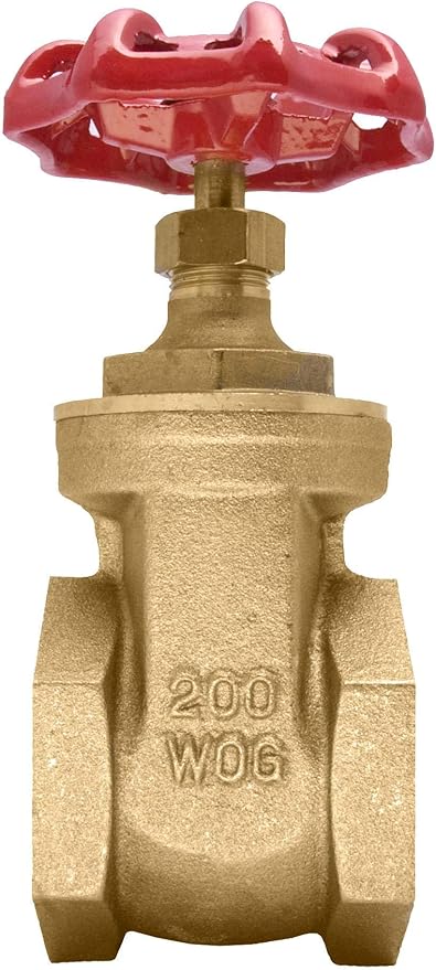2" Brass Gate Valve - 200WOG, FxF NPT