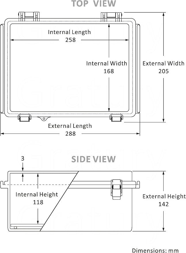 Junction Box, IP67 Waterproof Plastic Enclosure for Electrical Project, Hinged Grey Cover, Includes Mounting Plate and Wall Bracket (Transparent Cover, 11.4"×7.5"×5.5")
