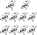 [10 Pieces] Lingmfg Angle Valve Shut Off Valve 1/2" PEX-B Crimp x 3/8" Compression LING-AV38-1/2F1807-A-10