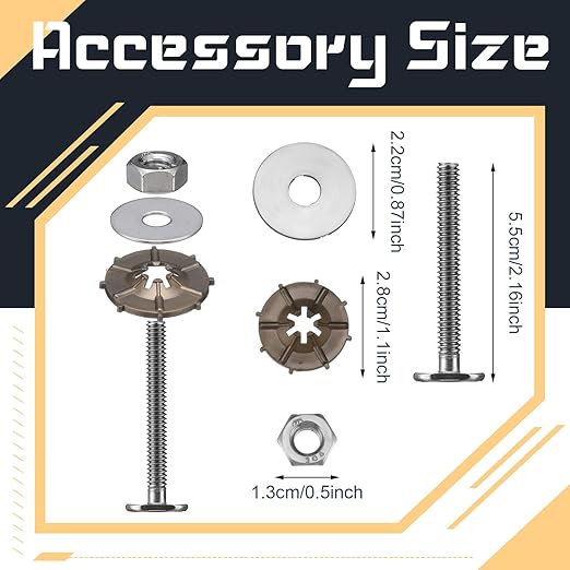 Marsui 60 Pcs Toilet Wax Ring Kit Include Retainer Washers and Thick Flange Closet Bolts Bolt Cap Fits 3" and 4" Waste Lines for Toilet Gas Odor Watertight Sealing(Upgraded Version,1.57 Inch)