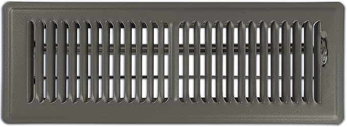 Shoemaker 4x14 Floor Register – Bronze Heavy Duty Metal Floor Vent Cover for Home Floors - Premium Forced Air Vent Covers