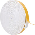 ToLanbbt White Door Window Weather Stripping Self Adhesive Foam Tape High Density Foam Sealing Strip Window Insulation Weatherproof Gasket Tape for Doors and Windows (1/2" W X 1/8" T X 16.5')