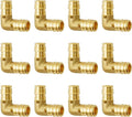 SUNGATOR 12 Pack Pex A Expansion 1/2" x 1/2" Elbow Brass Fitting, No Lead Brass, ASTM F1960 ONLY For Pex-A Tubing