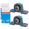 2 Pack UCP205-16 Pillow Block Bearing 1 Inch Heavy Duty Pillow Block Mounted Ball Bearing Solid Cast Iron Base Self-Alignment