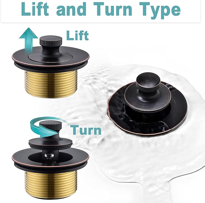 BESTILL Bathtub Drain Kit and Overflow Faceplate, Oil Rubbed Bronze