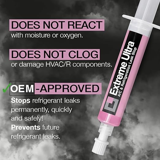 Errecom Extreme Ultra | A/C Leak Stop for HVAC/R and Vehicle A/C Systems | Works with All Refrigerants, Lubricants and Systems Up to 6 Tons (21 kW) | no Adapters Included | 0.2 fl oz (6 mL) Cartridge