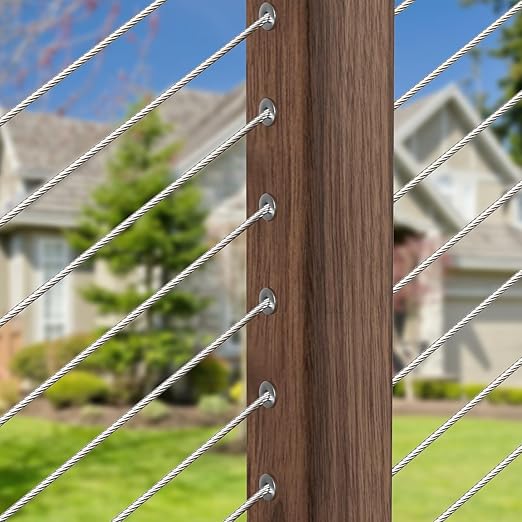 BLIKA 20 Pack 25 30 35 Degree 3/16" Angle Beveled Protector Sleeves, Angled Post Protector for 1/8" 5/32" 3/16" Cable Railing, T316 Stainless Steel, 30 Degree Angle Beveled Protector Sleeves