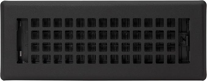 Decor Grates LTH310-BLK Lattice Floor Register, 3x10 Inches, Black,(Alloy Steel, Plastic) (Pack of 2)
