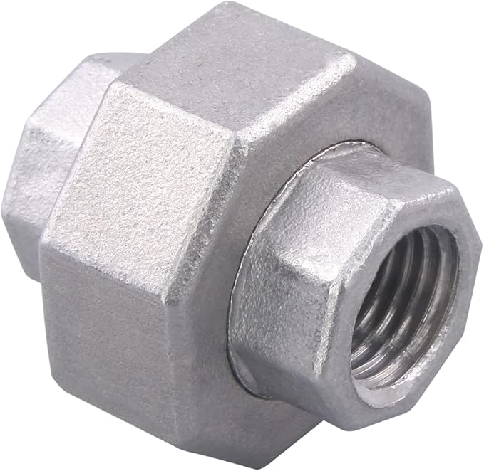 Cast Pipe Fittings Union - 1/4" NPT Female Fitting Stainless Steel 304, Class 150