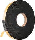 Self Adhesive Foam Tape Weatherstrip 1in x 1/4in x 33Ft High Density Foam Insulation Strips Foam Seal Weather Stripping with Strong Adhesive for Door and Window Sound Isolation Soundproofing