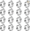 Winlong Stainless Steel Hose Clamps - 16 Pack Worm Gear Drive Hose Clamps SAE Size 20 Clamping Range 3/4'' to 1-3/4 Inch (20mm-44mm) for Automotive Plumbing, 3/4'', 1'', 1 1/4'', 1 1/2'' Clamps