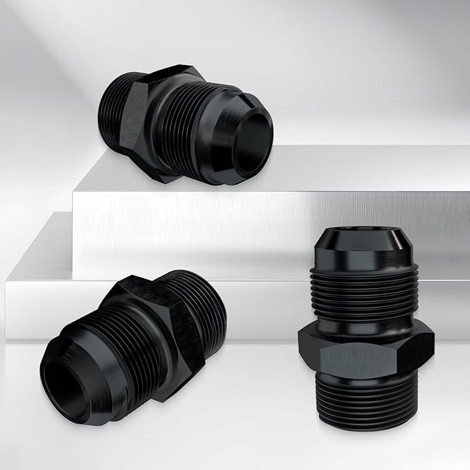 10AN Flare to AN10 ORB Male O-Ring Fitting Adapter (2PCS)