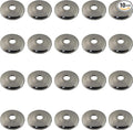 1/2" Chrome Plated Steel Escutcheon Flange Cover with Sure Grip for 1/2" Copper, PEX, and CPVC pipe wall covers (20)