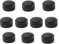 1" Black Pipe Cap, Home TZH 10 Pack Malleable Iron Cast Pipe Caps for Steam-Punk Vintage Shelf Bracket DIY Plumbing Pipe Decor Furniture (10, Black 1 Inch)