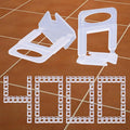4000 PCS Tile Leveling System Clips 1/8''(3.0mm) 4000-Piece Tiles Leveler Spacers Tool for Professional Ceramic Tile and Stone Installation
