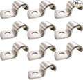 1/2 Inch Pipe Strap 304 Stainless Steel Conduit Strap 1 Hole Heavy Duty Strap for Tube Pipe or Wire Cord Installation(12mm 10pcs)