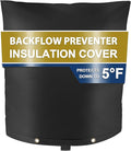 Backflow Preventer Insulation Cover (5°F) - Backflow Insulation Cover - Backflow Valve Cover Insulated - Sprinkler Valve Cover - Insulated Well Pump Cover for Outside, 28"W x 36"H, Black
