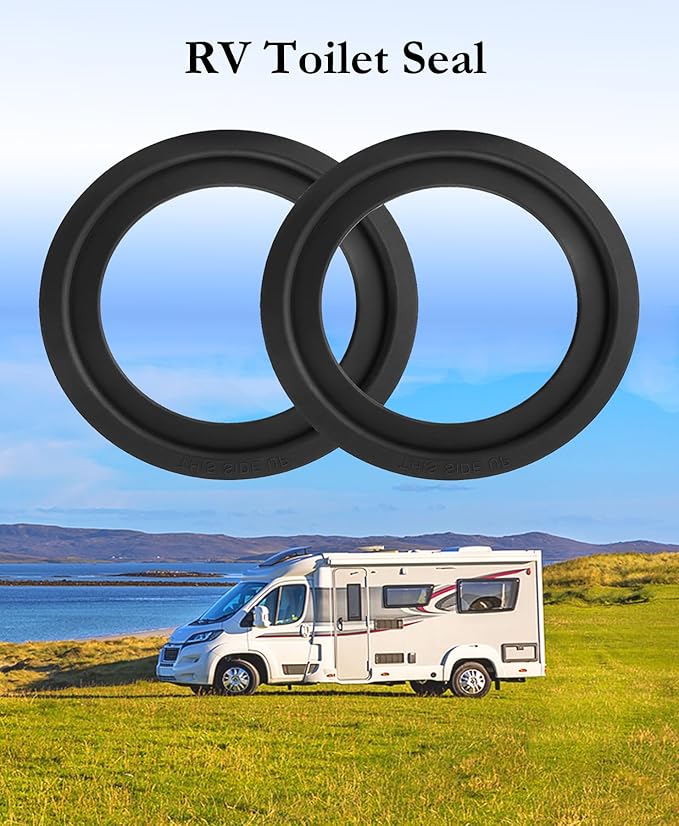 RV Toilet Seal Replacement 2-Pack for Dometic 300/310/320 Toilets, High-Grade Flush Ball Seal Gasket Kit 385311658-Durable Rubber, Easy Installation, Fix Leakage & Odor, for Camper/Travel Trailers (2)