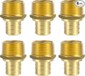 SUNGATOR 6-Pack 3/4" PEX Male Adapter, No Lead Brass, UPC Certified