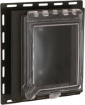 TayMac MR420CZ 1-Gang Recessed Enclosure Extra Duty, 6-in-1 Nonmetallic Weatherproof in-Use Cover, Horizontal/Vertical, Bronze