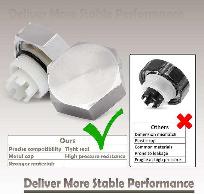 2 Pack VACVBKX1B Vacuum Breaker Repair Kit Compatible with Traditional Siphon-Proof Frost Free Sillcock Valves Metal Replacement Set VAC-VBK-X1B with Plunger Seal and O-ring