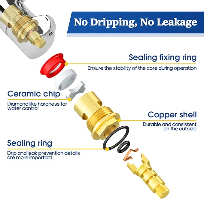 Angle Shut Off Valve 5/8 Inch OD Compression x 3/8 Inch OD Compression Multi-Turn Stop Valve for Toilet Faucet Control - Brass Plumbing Fitting