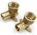 (Pack of 2) EFIELD Pex 3/4 Inch x 1/2 Inch Female NPT Drop-ear Elbow Crimp Fittings,(PEX1807162)