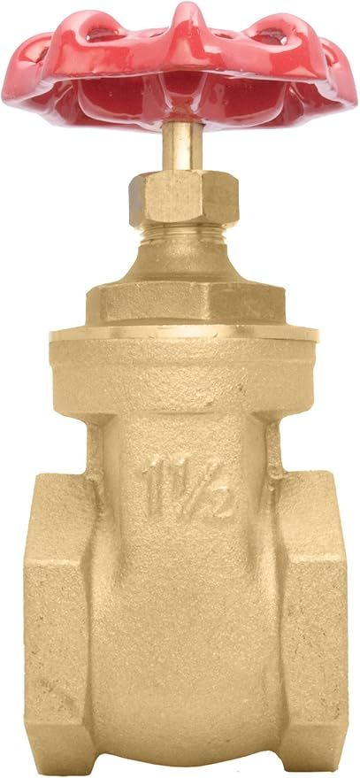 1-1/2" Brass Gate Valve - 200WOG, FxF NPT