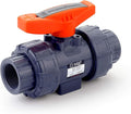 HYDROSEAL Kaplan 1” PVC True Union Ball Valve Threaded (NPT) with Full Port, ASTM F1970, EPDM O-Rings and Reversible PTFE Seats (1'')