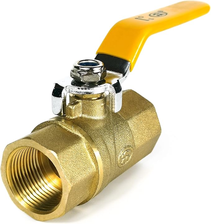 3/4 Inch Heavy Duty Full Port Ball Valve, Premium Thickened All-brass Body with Extended Stainless Steel Handle, Shut Off Valve for Water, Gas and Oil, Corrosion Resistant, Longer Service Life
