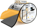 Pipe Insulation Tape, Foam Insulation Tape for Outdoor Pipes Winter Freeze Protection, Foam Pipe Insulation Wrap, Heat Tape for Water Pipes, Copper Pipes, PVC, AC Line, 6in x 15ft, Black