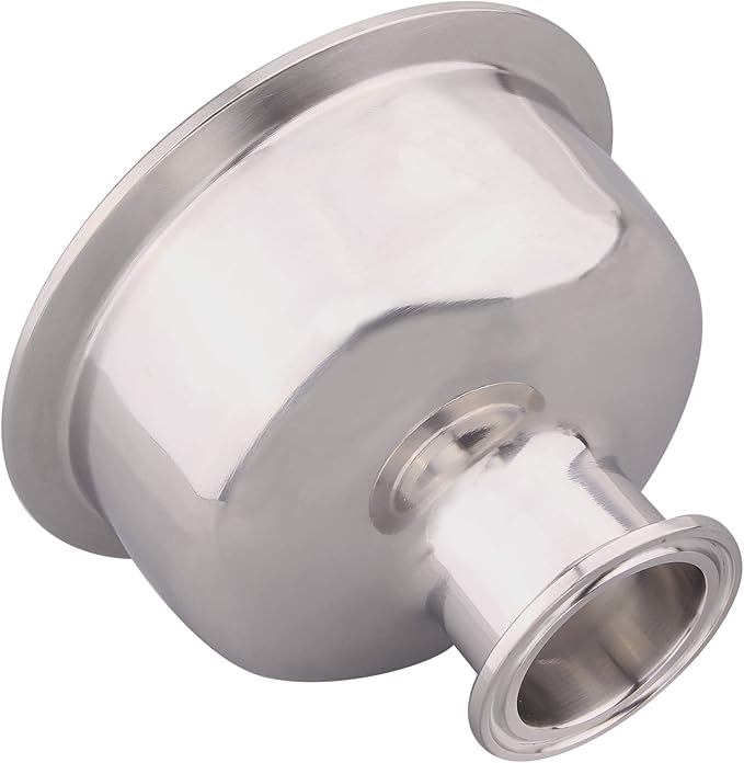 DERNORD Tri Clamp Bowl Reducer Sanitary Fitting Stainless Steel 304 (Tri Clamp Size: 4 inch x 1.5 inch)