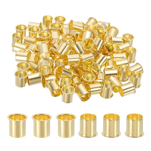 PATIKIL 3/4" Brass Compression Fittings,100Pcs Compression Insert Tube Fitting for Connecting Air, Fuel, Water, Oil and Inert Gases Lines