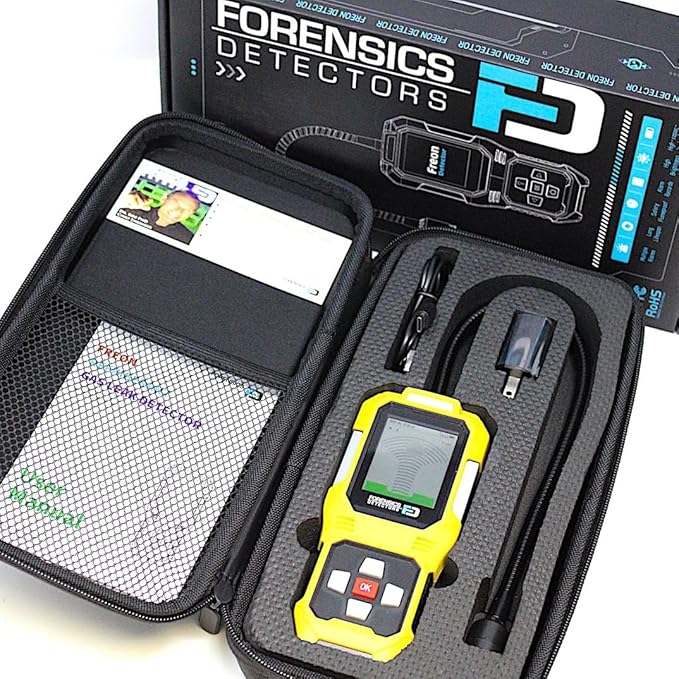 Freon Leak Detector | 10ft Drop Test Pass | AC Refrigerant Detector | Halogen, R143A, CFCs, HFCs, HCFCs, and HFOs | Version 2.0 |