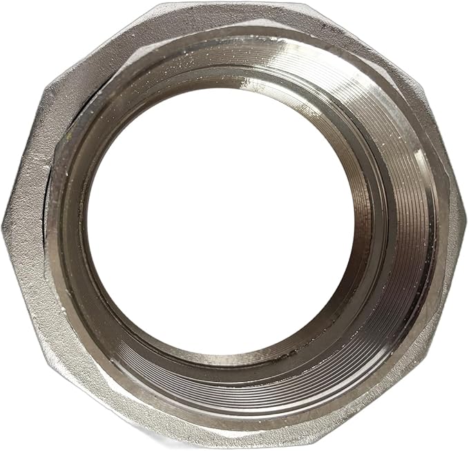3" Union Pipe 304 Stainless Steel NPT Female Thread Union Joint Cast Pipe Fitting Pack of 1