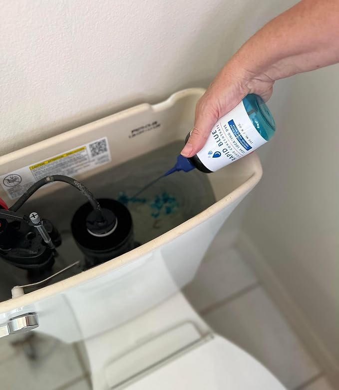 Liquid Concentrate Leak Locating Dye, Instant Blue Dye Liquid for Leak Detection in Toilets and Pools. Made in The USA