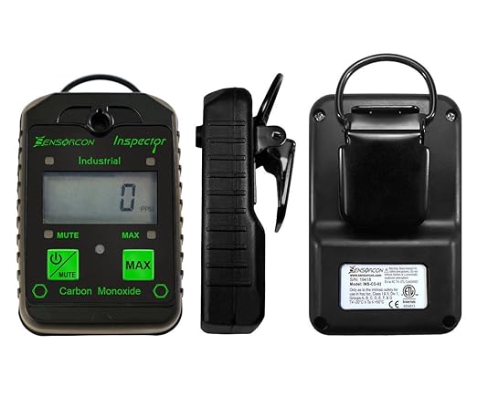 Industrial CO Carbon Monoxide Monitor with Visual, Audible and Vibrating Alerts, Waterproof